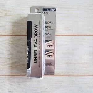 L'Oreal Unbelieva Long Wear Brow Gel Waterproof Black No Smudge Makeup